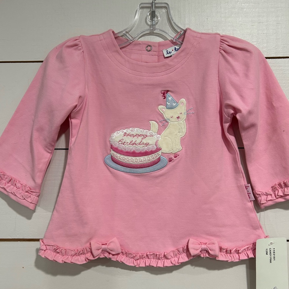 1st Birthday Shirt by Le Top 12m